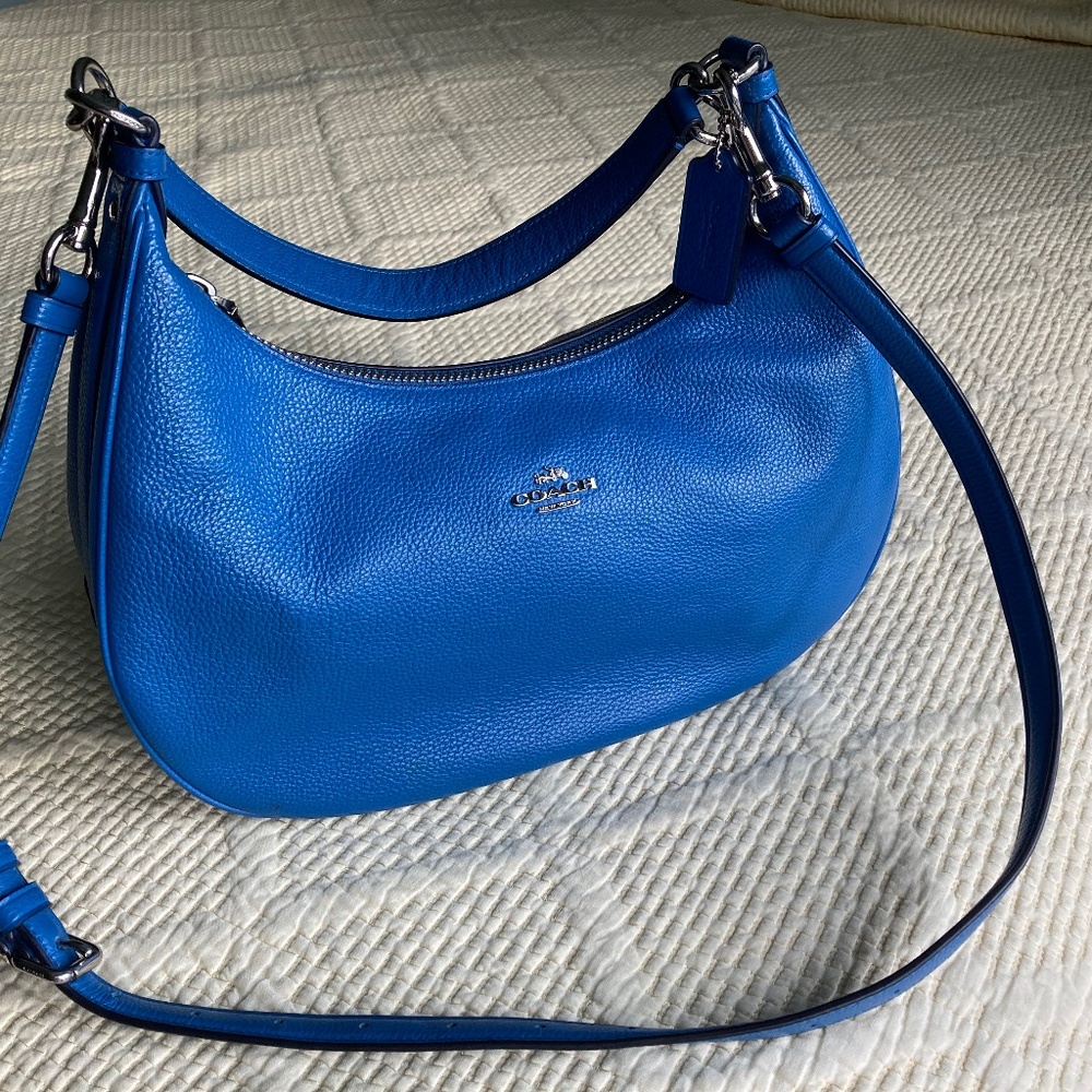 Blue coach purse